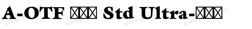 A-OTF 勘亭流 Std Ultra字体转换